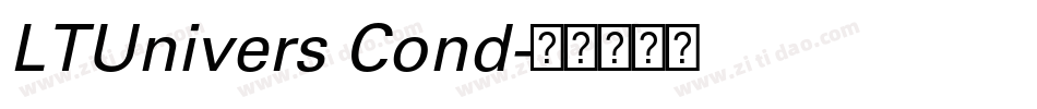 LTUnivers Cond字体转换